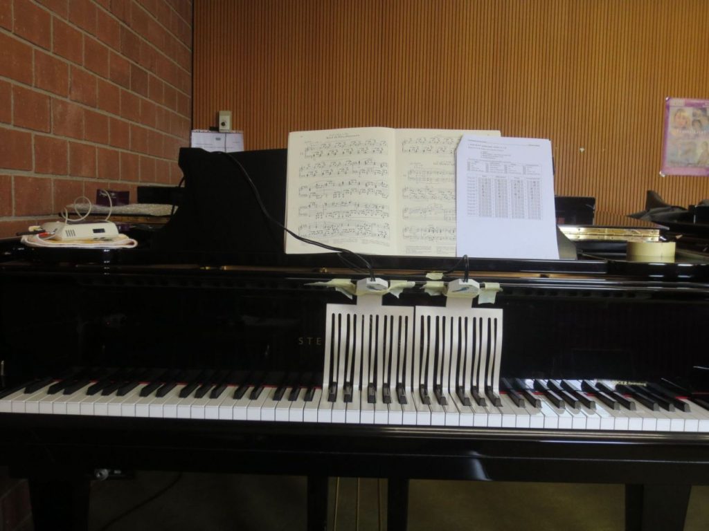 2 pianoforte con sistema di sensori