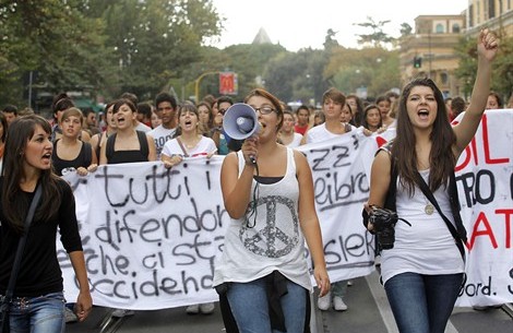 manifestazione-studenti-roma