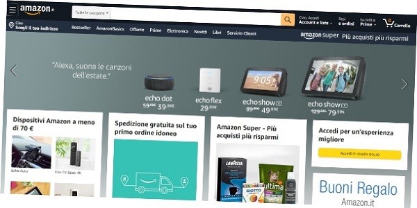 Amazon: lavoro da casa per italiani